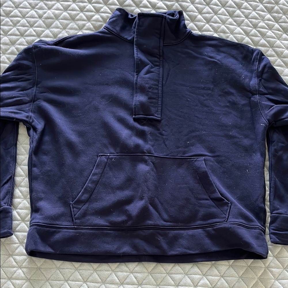 a new day Navy Pullover Sweatshirt